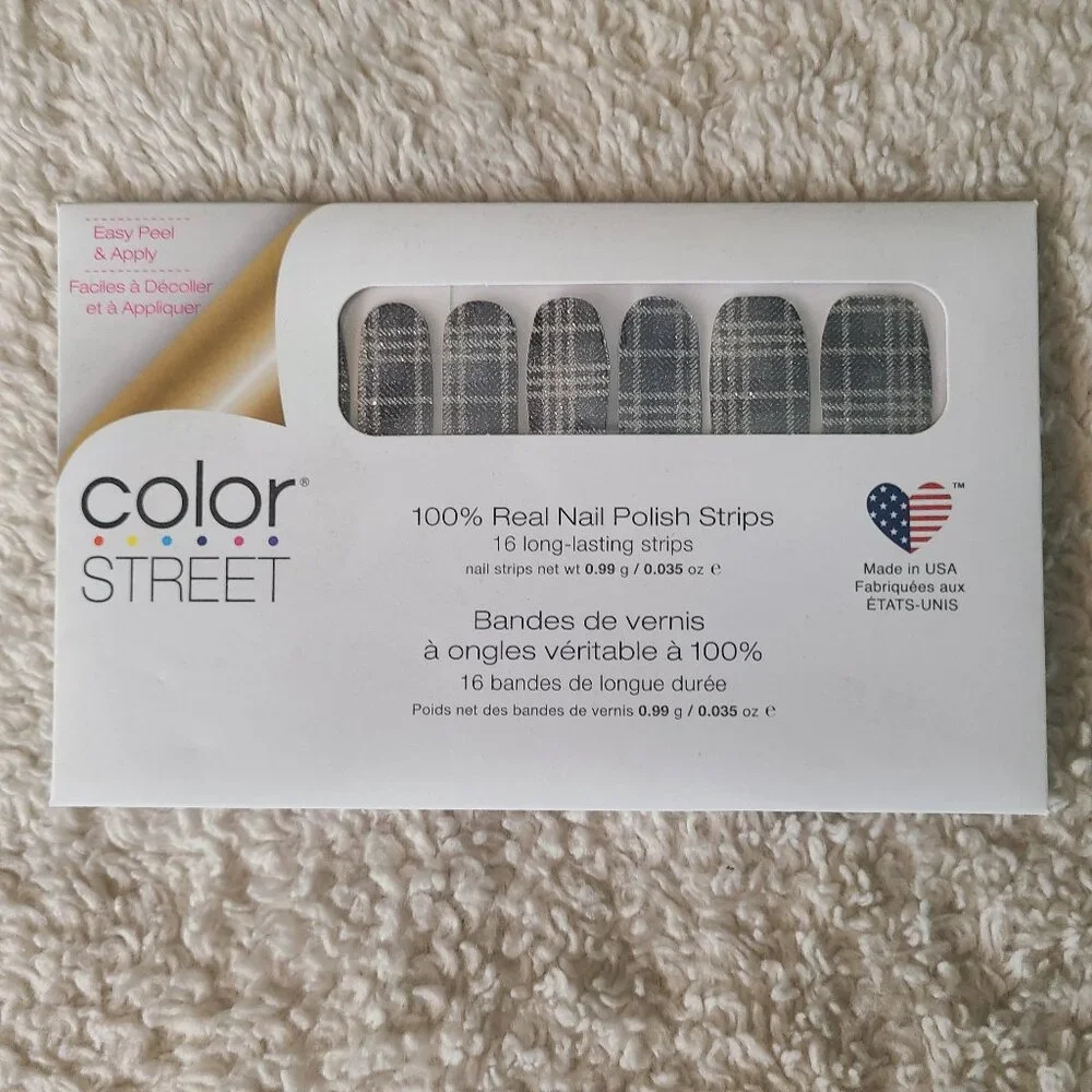Color Street Plaid Reputation 100% Real Nail Polish Strips